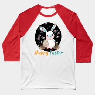 Happy Easter Cute Bunny Baseball T-Shirt